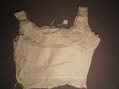 Clothing - FINE COTTON LACE CAMISOLE, Late 19th C
