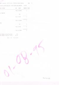 Document - BENDIGO SALEYARDS COLLECTION: FAT CATTLE SALE BENDIGO 1/8/95