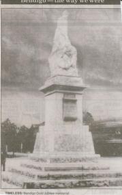 Newspaper - JENNY FOLEY COLLECTION: GOLD JUBILEE MEMORIAL