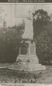 Newspaper - JENNY FOLEY COLLECTION: QUEEN VICTORIA MEMORIAL