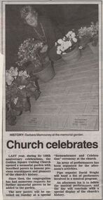 Newspaper - BARBARA MAMOUNEY COLLECTION: PHOTOGRAPH OF BARBARA MAMOUNEY