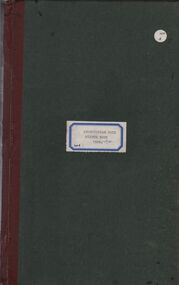 Document - BARBARA MAMOUNEY COLLECTION: GOLDEN SQUARE METHODIST AUGUSTINIAN FAIR MINUTE BOOK