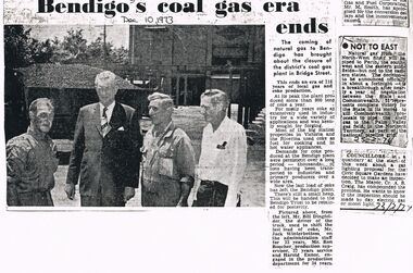 Newspaper - CASTLEMAINE GAS COMPANY COLLECTION: NEWSPAPER CUTTINGS