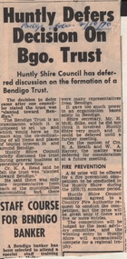Newspaper - BENDIGO ADVERTISER, MARCH, 10, 1971 LETTER TO THE EDITOR ALLAN MCGREGOR - THE PRICE OF PROGRESS, 1971