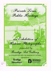 Book - PRIVATE LIVES,  PUBLIC HERITAGE