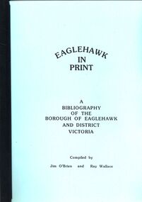 Book - STRAUCH COLLECTION - EAGLEHAWK IN PRINT, 1988
