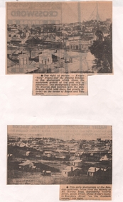 Newspaper - NEWSPAPER CLIPPINGS EARLY PHOTOGRAPHS OF BENDIGO STREETSCAPE, Unknown