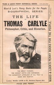 Book - LYDIA CHANCELLOR COLLECTION: THE LIFE OF THOMAS CARLYLE