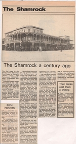 Newspaper - NEWSPAPER CLIPPINGS THE SHAMROCK HISTORY, Unknown