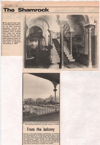 Newspaper - NEWSPAPER CUTTINGS SHAMROCK HOTEL, Unknown