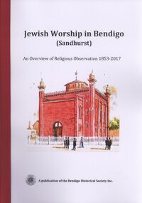 Book - JEWISH WORSHIP IN BENDIGO