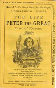 Book - LYDIA CHANCELLOR COLLECTION: THE LIFE OF PETER THE GREAT