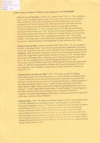 Document - GOLDEN SQUARE SECONDARY COLLEGE COLLECTION: STUDENTS LEADERSHIP, 2008