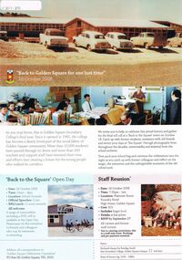 Document - GOLDEN SQUARE SECONDARY COLLEGE COLLECTION: INVITATION 2008, 2008