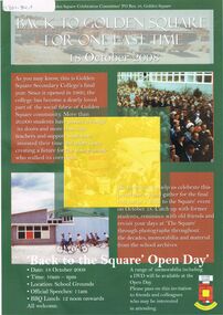 Document - GOLDEN SQUARE SECONDARY COLLEGE COLLECTION: BACK TO 2008, 2008