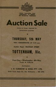 Document - IAN DYETT COLLECTION: AUCTION CATALOGUE - DEPARTMENT OF SUPPLY