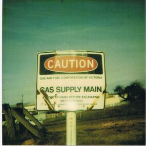 Photograph - CASTLEMAINE GAS COMPANY COLLECTION: PHOTO CAUTION SIGN