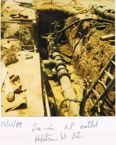 Photograph - CASTLEMAINE GAS COMPANY COLLECTION: PHOTO TIE LP OUTLET, 13/12/1989