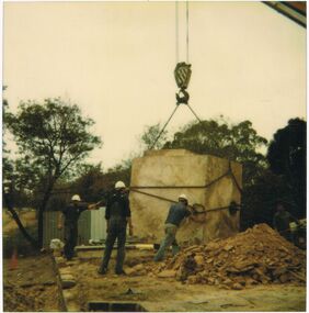 Photograph - CASTLEMAINE GAS COMPANY COLLECTION: PHOTO PLACING PIT, 12/04/1991