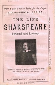 Book - LYDIA CHANCELLOR COLLECTION: THE LIFE OF SHAKESPEARE