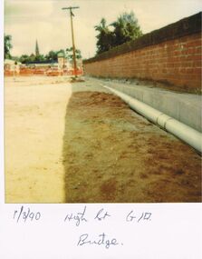 Photograph - CASTLEMAINE GAS COMPANY COLLECTION: PHOTO PIPE IN HIGH STREET, 01/03/1990