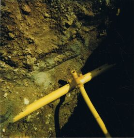 Photograph - CASTLEMAINE GAS COMPANY COLLECTION: PHOTO YELLOW PIPES