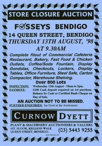 Document - IAN DYETT COLLECTION: AUCTION CATALOGUE - FOSSEYS BENDIGO