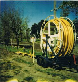 Photograph - CASTLEMAINE GAS COMPANY COLLECTION: YELLOW CABLE ON TRAILER