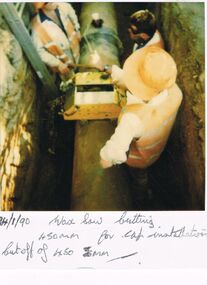 Photograph - CASTLEMAINE GAS COMPANY COLLECTION: WAX SAW INSTALLATION