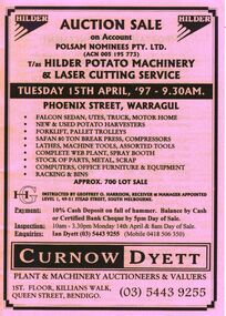 Document - IAN DYETT COLLECTION: AUCTION CATALOGUE - POLSAM NOMINEES PTY LTD