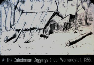 Slide - DIGGERS & MINING. DIGGERS AND MINERS, c1855