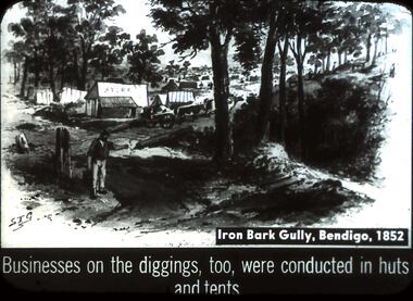 Slide - DIGGERS & MINING. DIGGERS AND MINERS, c1852