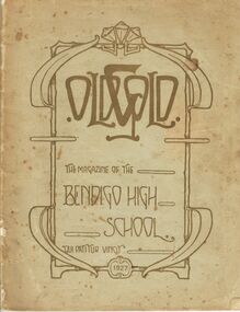 Magazine - BENDIGO HIGH SCHOOL MAGAZINE 1927