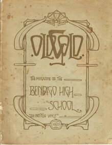 Magazine - BENDIGO HIGH SCHOOL MAGAZINE 1927