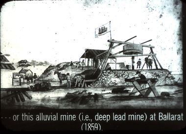 Slide - DIGGERS & MINING. DIGGERS AND MINERS, c1859