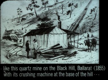 Slide - DIGGERS & MINING. DIGGERS AND MINERS, c1855