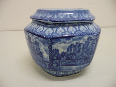 Domestic Object - BLUE CHINA TEA CADDY