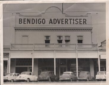 Photograph - BENDIGO ADVERTISER COLLECTION:  BENDIGO ADVERTISER BUILDING 1961