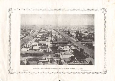 Photograph - DILLON-SHALLARD COLLECTION: PHOTOGRAPH OF BENDIGO LOOKING SOUTHWEST FROM ST.PAUL,S CHURCH TOWER