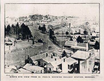 Photograph - DILLON-SHALLARD COLLECTION: RAILWAY STATION BENDIGO