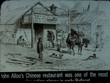 Slide - DIGGERS & MINING. GOLD, c1855