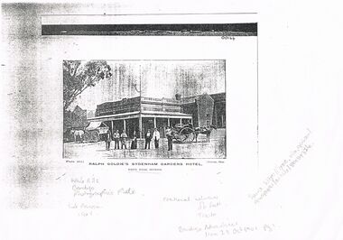 Document - BENDIGO ADVERTISER WHITE HILLS RALPH GOLDIE'S SYDENHAM GARDENS HOTEL & CHINESE CAMP COMMERCIAL AREA, 1901