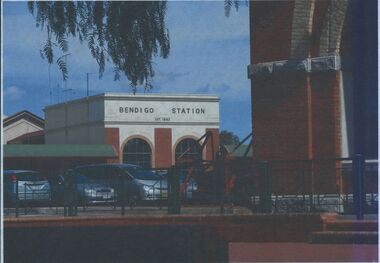Photograph - BENDIGO RAILWAY STATION:  RAILWAY STATION GOODS SHED