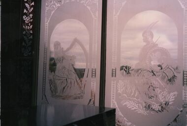 Photograph - FORTUNA COLLECTION: FORTUNA VILLA STAINED GLASS AND ETCHED WINDOWS
