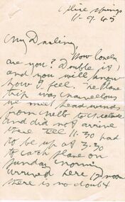 Document - IAN DYETT COLLECTION: LETTER