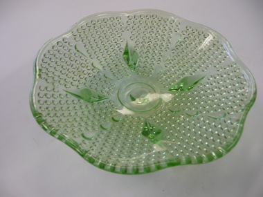 Domestic Object - GREEN GLASS DISH