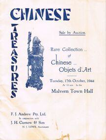 Document - IAN DYETT COLLECTION: AUCTION CATALOGUE - CHINESE TREASURES