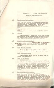 Document - BERT GRAHAM COLLECTION: BENDIGO EAST SWIMMING CLUB CORRESPONDENCE