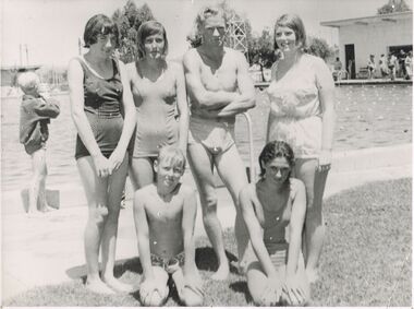 Photograph - BERT GRAHAM COLLECTION: SIX SWIMMERS