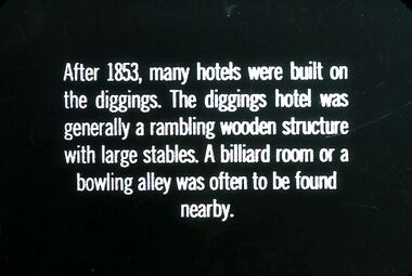 Slide - DIGGERS & MINING. STORES AT THE DIGGINGS, c1853